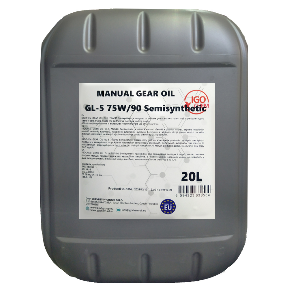 Трансмісійна олива IGOCHEM Gear OIL GL-5 75W/90 Semisynthetic